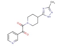 2-[4-(3-methyl-1H-1,2,4-triazol-5-yl)piperidin-1-yl]-2-oxo-1-pyridin-3-ylethanone