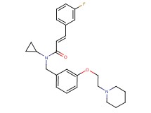 (2E)-N-cyclopropyl-3-(3-fluorophenyl)-N-{3-[2-(1-piperidinyl)ethoxy]benzyl}acrylamide