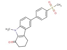 9-methyl-6-[4-(methylsulfonyl)phenyl]-2,3,4,9-tetrahydro-1H-carbazol-1-one