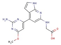 N-[4-(2-amino-6-methoxypyrimidin-4-yl)-1H-pyrrolo[2,3-b]pyridin-6-yl]glycine