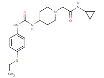 N-cyclopropyl-2-{4-[({[4-(ethylthio)phenyl]amino}carbonyl)amino]piperidin-1-yl}acetamide