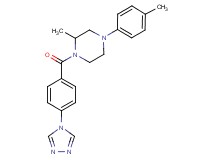 2-methyl-4-(4-methylphenyl)-1-[4-(4H-1,2,4-triazol-4-yl)benzoyl]piperazine