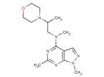 N,1,6-trimethyl-N-[2-(4-morpholinyl)propyl]-1H-pyrazolo[3,4-d]pyrimidin-4-amine