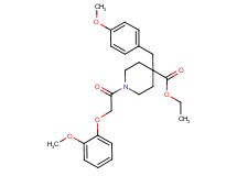 ethyl 4-(4-methoxybenzyl)-1-[(2-methoxyphenoxy)acetyl]-4-piperidinecarboxylate