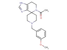 5-acetyl-1'-(3-methoxybenzyl)-1,5,6,7-tetrahydrospiro[imidazo[4,5-c]pyridine-4,4'-piperidine]