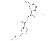 1-(2-aminoethyl)-N-[(1,5-dimethyl-1H-indazol-3-yl)methyl]-1H-1,2,3-triazole-4-carboxamide