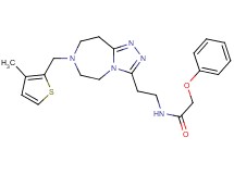 N-(2-{7-[(3-methyl-2-thienyl)methyl]-6,7,8,9-tetrahydro-5H-[1,2,4]triazolo[4,3-d][1,4]diazepin-3-yl}ethyl)-2-phenoxyacetamide
