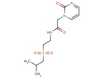 N-[2-(isobutylsulfonyl)ethyl]-2-(2-oxopyrimidin-1(2H)-yl)acetamide
