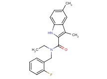 N-ethyl-N-(2-fluorobenzyl)-3,5-dimethyl-1H-indole-2-carboxamide