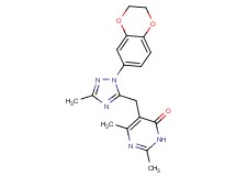 5-{[1-(2,3-dihydro-1,4-benzodioxin-6-yl)-3-methyl-1H-1,2,4-triazol-5-yl]methyl}-2,6-dimethylpyrimidin-4(3H)-one