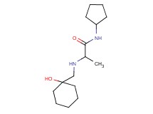 N-cyclopentyl-2-{[(1-hydroxycyclohexyl)methyl]amino}propanamide