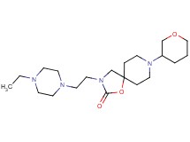 3-[2-(4-ethylpiperazin-1-yl)ethyl]-8-(tetrahydro-2H-pyran-3-yl)-1-oxa-3,8-diazaspiro[4.5]decan-2-one
