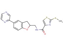 2-(methylthio)-N-{[5-(2-pyrazinyl)-2,3-dihydro-1-benzofuran-2-yl]methyl}-1,3-thiazole-4-carboxamide