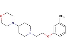 4-{1-[2-(3-methylphenoxy)ethyl]-4-piperidinyl}morpholine bis(trifluoroacetate)