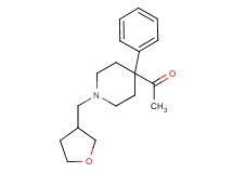 1-[4-phenyl-1-(tetrahydro-3-furanylmethyl)-4-piperidinyl]ethanone
