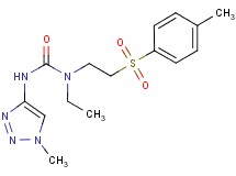 N-ethyl-N-{2-[(4-methylphenyl)sulfonyl]ethyl}-N'-(1-methyl-1H-1,2,3-triazol-4-yl)urea