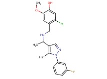 5-chloro-4-[({1-[1-(3-fluorophenyl)-5-methyl-1H-pyrazol-4-yl]ethyl}amino)methyl]-2-methoxyphenol