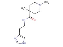 N-[2-(1H-imidazol-4-yl)ethyl]-1,4-dimethylpiperidine-4-carboxamide