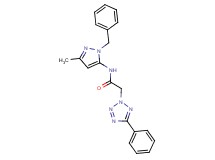 N-(1-benzyl-3-methyl-1H-pyrazol-5-yl)-2-(5-phenyl-2H-tetrazol-2-yl)acetamide