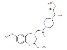 {1-[(2-ethyl-7-methoxy-2,3-dihydro-1,4-benzoxazepin-4(5H)-yl)acetyl]-4-piperidinyl}(2-thienyl)methanol