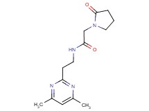 N-[2-(4,6-dimethyl-2-pyrimidinyl)ethyl]-2-(2-oxo-1-pyrrolidinyl)acetamide
