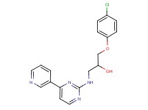 1-(4-chlorophenoxy)-3-{[4-(3-pyridinyl)-2-pyrimidinyl]amino}-2-propanol