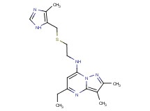 5-ethyl-2,3-dimethyl-N-(2-{[(4-methyl-1H-imidazol-5-yl)methyl]thio}ethyl)pyrazolo[1,5-a]pyrimidin-7-amine
