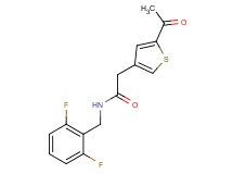 2-(5-acetyl-3-thienyl)-N-(2,6-difluorobenzyl)acetamide
