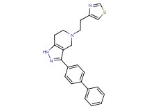 3-biphenyl-4-yl-5-[2-(1,3-thiazol-4-yl)ethyl]-4,5,6,7-tetrahydro-1H-pyrazolo[4,3-c]pyridine