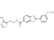 2-(3-methoxyphenyl)-N-[2-(4-methyl-1,3-thiazol-5-yl)ethyl]-1,3-benzoxazole-6-carboxamide