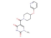 1-methyl-5-{[4-(pyridin-3-yloxy)piperidin-1-yl]carbonyl}pyrimidine-2,4(1H,3H)-dione