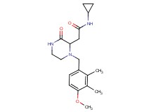 N-cyclopropyl-2-[1-(4-methoxy-2,3-dimethylbenzyl)-3-oxo-2-piperazinyl]acetamide
