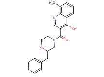 3-[(2-benzyl-4-morpholinyl)carbonyl]-8-methyl-4-quinolinol