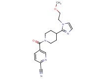 5-({4-[1-(2-methoxyethyl)-1H-imidazol-2-yl]-1-piperidinyl}carbonyl)-2-pyridinecarbonitrile