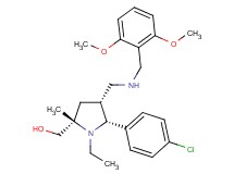 ((2S*,4R*,5R*)-5-(4-chlorophenyl)-4-{[(2,6-dimethoxybenzyl)amino]methyl}-1-ethyl-2-methyl-2-pyrrolidinyl)methanol
