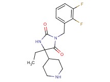 3-(2,3-difluorobenzyl)-5-ethyl-5-(4-piperidinyl)-2,4-imidazolidinedione hydrochloride