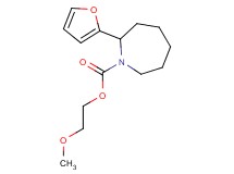 2-methoxyethyl 2-(2-furyl)-1-azepanecarboxylate