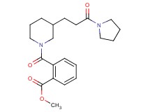 methyl 2-({3-[3-oxo-3-(1-pyrrolidinyl)propyl]-1-piperidinyl}carbonyl)benzoate