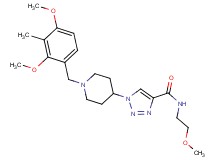 1-[1-(2,4-dimethoxy-3-methylbenzyl)-4-piperidinyl]-N-(2-methoxyethyl)-1H-1,2,3-triazole-4-carboxamide