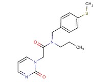 N-[4-(methylthio)benzyl]-2-(2-oxopyrimidin-1(2H)-yl)-N-propylacetamide