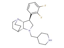 (2R*,3S*,6R*)-3-(2,3-difluorophenyl)-5-(4-piperidinylmethyl)-1,5-diazatricyclo[5.2.2.0~2,6~]undecane