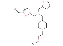1-(5-ethyl-2-furyl)-N-{[1-(2-methoxyethyl)-4-piperidinyl]methyl}-N-(tetrahydro-2-furanylmethyl)methanamine