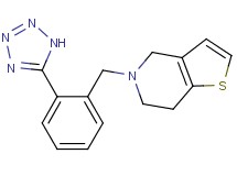 5-[2-(1H-tetrazol-5-yl)benzyl]-4,5,6,7-tetrahydrothieno[3,2-c]pyridine trifluoroacetate