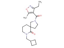 7-(cyclobutylmethyl)-2-[(3-ethyl-5-methyl-4-isoxazolyl)carbonyl]-2,7-diazaspiro[4.5]decan-6-one