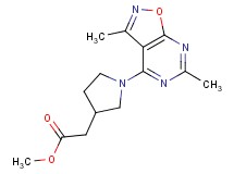 methyl [1-(3,6-dimethylisoxazolo[5,4-d]pyrimidin-4-yl)pyrrolidin-3-yl]acetate
