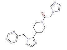 2-({2-[1-(1H-imidazol-1-ylacetyl)-4-piperidinyl]-1H-imidazol-1-yl}methyl)pyridine