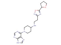 1-(9H-purin-6-yl)-N-{2-[5-(tetrahydrofuran-2-yl)-1,2,4-oxadiazol-3-yl]ethyl}piperidin-4-amine