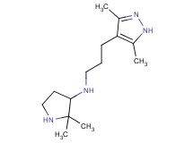 N-[3-(3,5-dimethyl-1H-pyrazol-4-yl)propyl]-2,2-dimethyl-3-pyrrolidinamine dihydrochloride