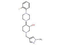 (3R*,4R*)-4-[4-(2-fluorophenyl)-1-piperazinyl]-1-[(1-methyl-1H-pyrazol-4-yl)methyl]-3-piperidinol