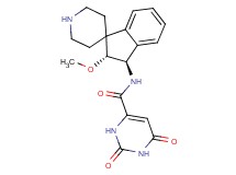 N-[rel-(2R,3R)-2-methoxy-2,3-dihydrospiro[indene-1,4'-piperidin]-3-yl]-2,6-dioxo-1,2,3,6-tetrahydro-4-pyrimidinecarboxamide hydrochloride